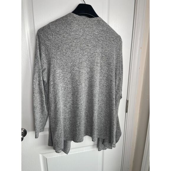 TORRID SUPER SOFT OPEN CARDIGAN PLUS SIZE L RAYON/POLY/SPANDEX GRAY COZY - Picture 3 of 6